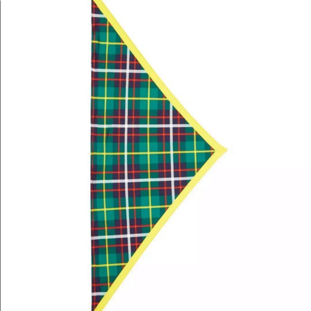 Burberry silk bandana scarf vintage check triangle - Picture 3 of 8